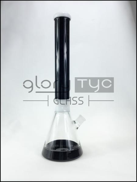 18 Inch Water Pipes Glass Bongs 19mm Join Beaker Recycling Hookah Tube