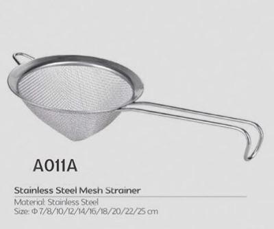Cheap design kitchen helper sieve strainer stainless steel fine mesh flour strianer