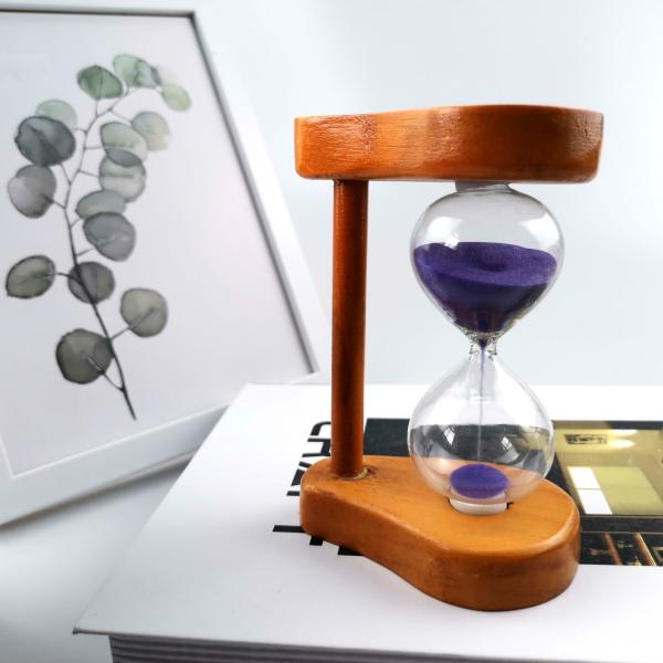 Wholesale  Promotional Wooden Sand Timer Hourglass For Kids