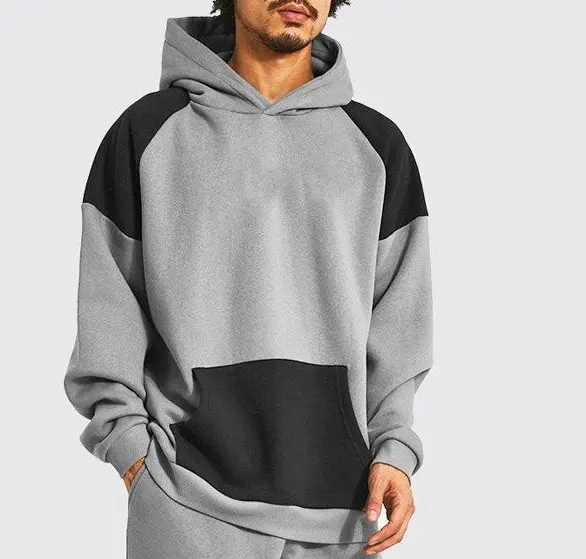 Custom Embroidery Logo Men Jogger Sportswear Flared Sweatpants and Hoodie Sets 2 Piece Sweatsuit Fitness Tracksuit Men'S Suits