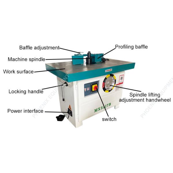 Vertical Push Table Woodworking Milling Machine with Max. Working Thickness of 120mm