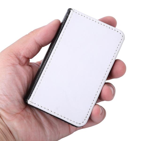 Blank Leather Sublimation Business Card Holder Custom Photo Printing Namecard Case