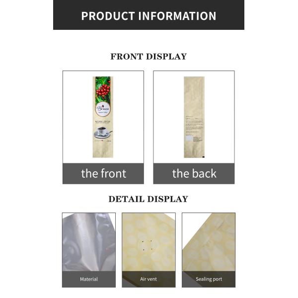 Упругость уплотнительная стойка Zipper кофейные пакеты 250г 500г 1000г 1кг