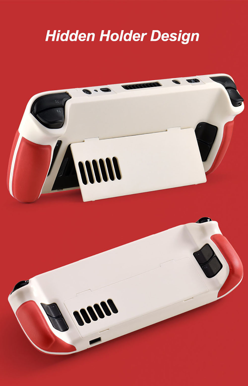 Laudtec All-Inclusive 360 Degree Skin-Friendly Cowhide Handle Protective Case for Steam Deck Yxj01 Machine Palm Game Accessories