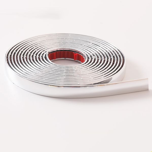 Customized Metal Gold Decorative Brushed Self-Adhesive Tape PVC Edge Tape Sofa Tile Decoration