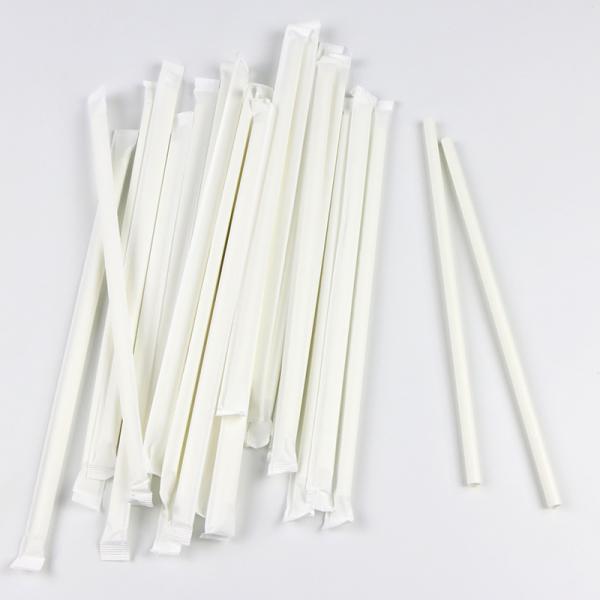 Everyday Season Biodegradable Paper Straws Single Wrapped with Custom Logo Printing