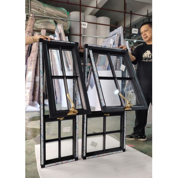 French style decoration with broken bridge aluminum balcony windows