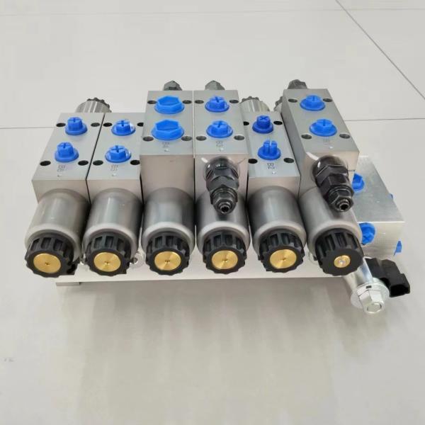 24V 6 Bancos de válvulas hidráulicas para blocos de aço de válvulas solenoides