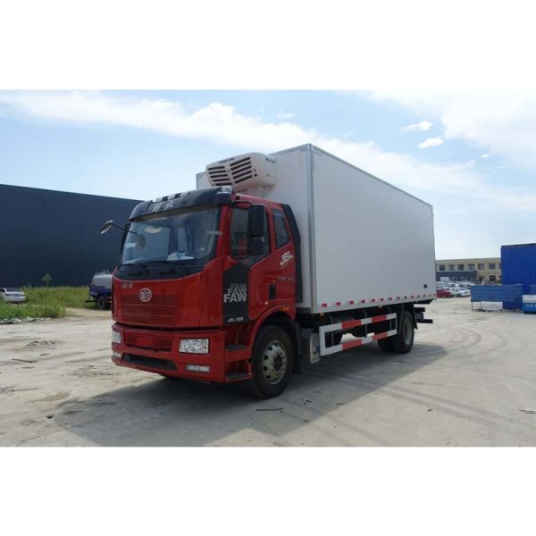 Hot Sale FAW 10t-15t 7.5meters Freezer Transport Refrigerated Refrigerator Van Truck