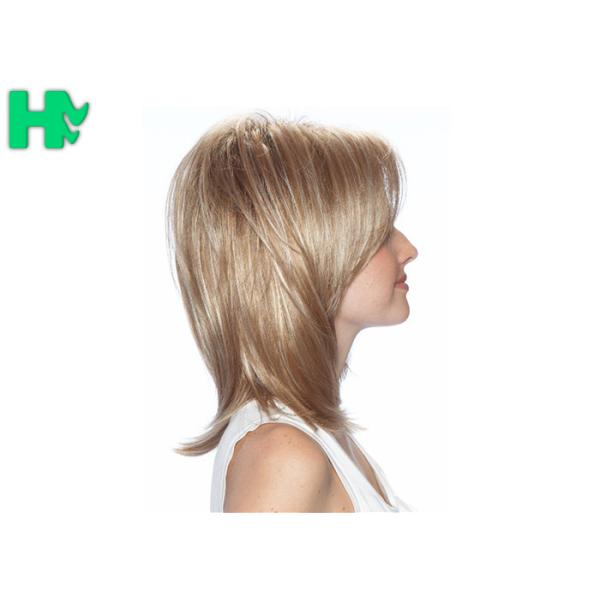 Synthetic Hair Wigs For Black Women Blonde Natural Looking Wigs Straight