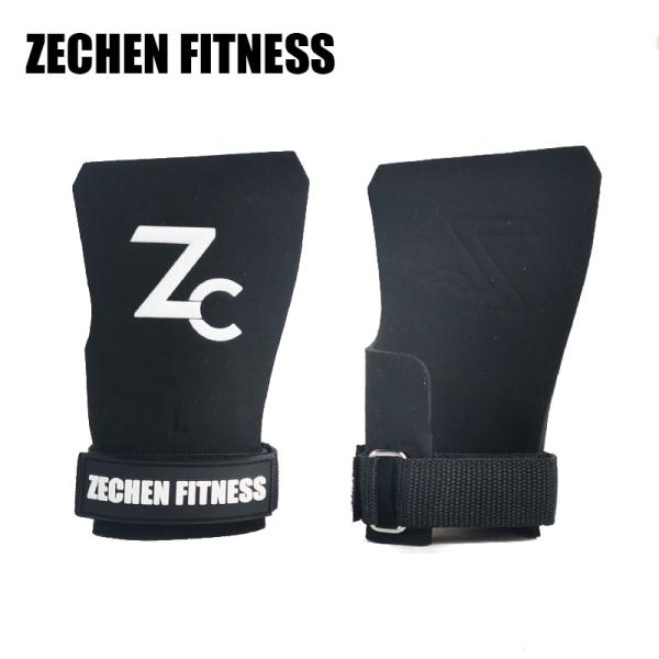 Safety Fingerless Crossfit Grips Pull Ups 3 Mm Black Gymnastic Hand Guards