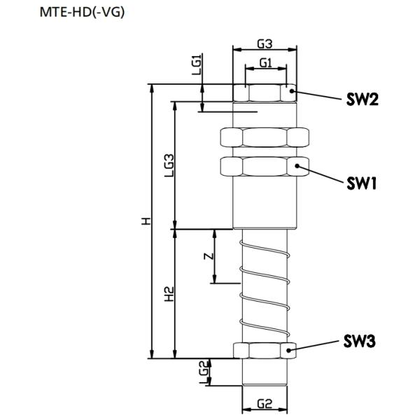 Штуцеры МТЭ-ХД чашки всасывания нержавеющей стали, интегрированный тип распорки импорта вакуума весны