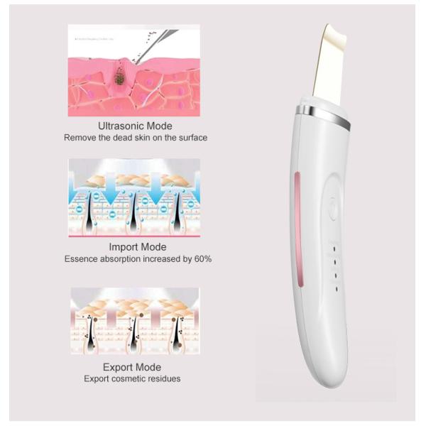 Cavitation Peeling Facial Lifting 29KHZ DC5V 0.8A Ultrasonic Skin Scrubber