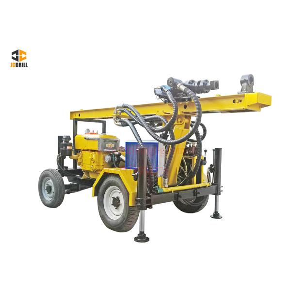 Гидравлический 4 тип буровой установки 110м Дтх колес небольшой портативный для водяной скважины