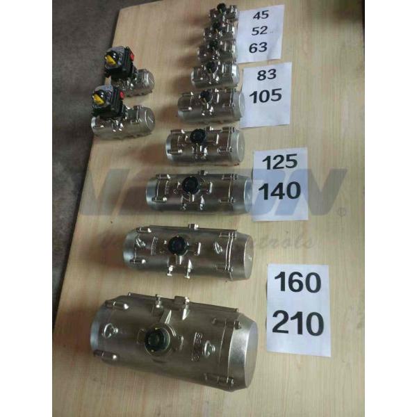 Двойной действующий материал пневматического привода СС304 СС316 нержавеющей стали