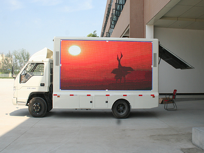Full Color Mobile LED Advertising Truck P8 With Aluminum Cabinet