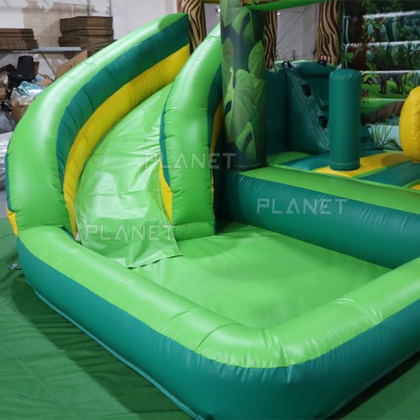 Commercial Grade Giant Jungle Jump House Inflatable Bouncer Slide Pool for Party
