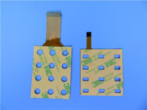 FPC PCBA Fabrication Flex PCB Board With 3M Tape and Stainless Steel Stiffener