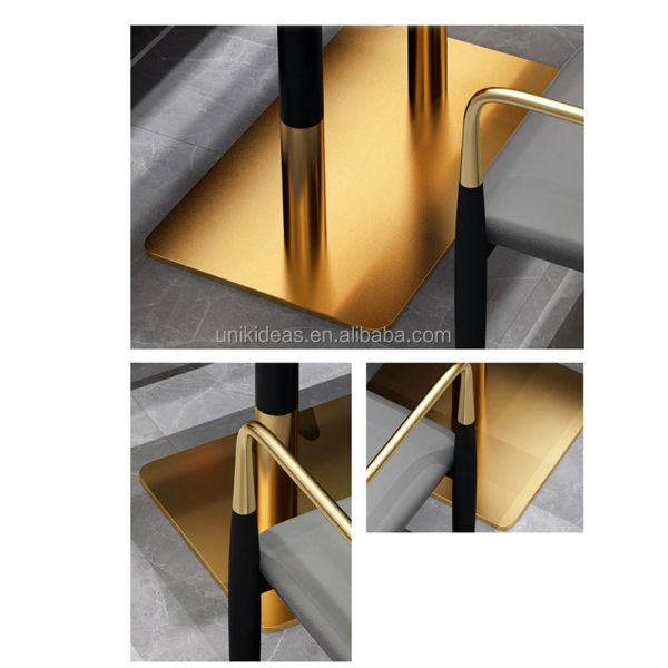 Commercial Restaurant Booth Table and Chair Set Modern Marble Top Dining Table Banquette Seating for Cafe Bar Dining Space