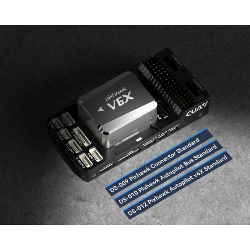 CUAV Pixhawk V6X Customize Carrier Board With Shock Absorbers Integrated 100M Ethernet Remote Control Toys Flight Controller