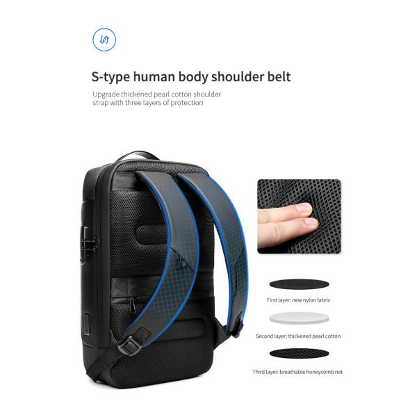 Vente à chaud de l'usine ordinateur portable personnalisé de l'école USB chargeur pour hommes ordinateur portable étanche anti-vol sac à dos pour hommes sac à dos ordinateur portable sac à dos