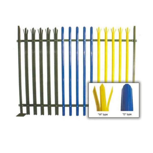 Commercial Steel Palisade Fencing D Section / W Section Type Versatile Design