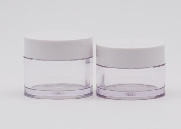 O creme plástico de PETG range o cosmético que empacota com o tampão branco dos PP para produtos de beleza