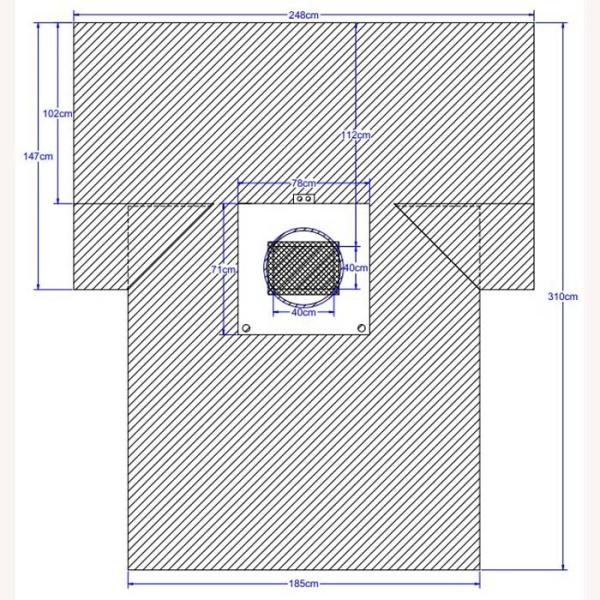 ETO Sterile Dark Blue Disposable Medical Drapes For C Section