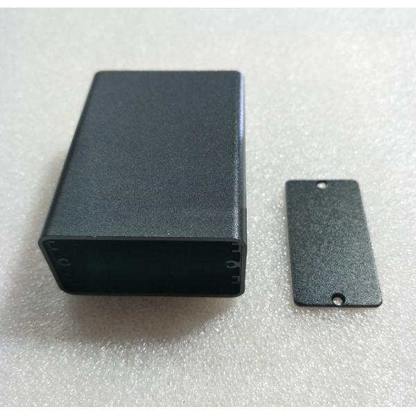 OEM Black Red Sandblasting Extruded Aluminum Case In Small Size