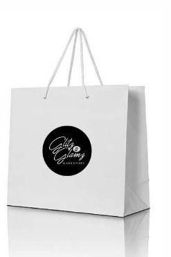 White Clothing Paper Bags With Custom Logo , Recycled Paper Shopping Bags
