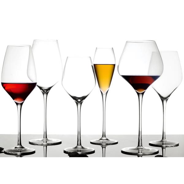 680ml Lead Free Crystal Wine Glasses Hand Blown Crystal Stemless Glasses