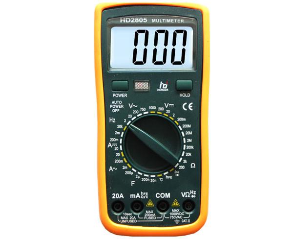 Pocket logic digital multimeter HD2805 200Ω - 200MΩ Green / Yellow
