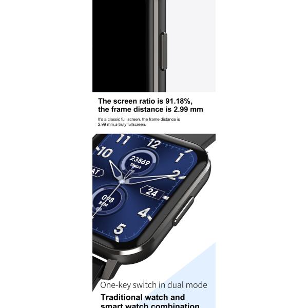 Браслет спорта DTX IPS умный большой дюйм IP68 ECG IPS 1,78 экрана