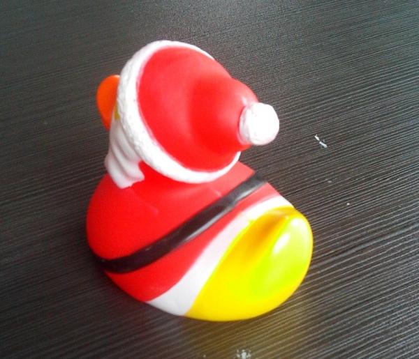 PVC Floating Personalised Santa Rubber Duck / Snowman Shaped Kids Gift