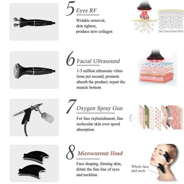 8 In 1 Hydra Dermabrasion Facial Aqua Peeling Machine Hydradermabrasion Microdermabrasion