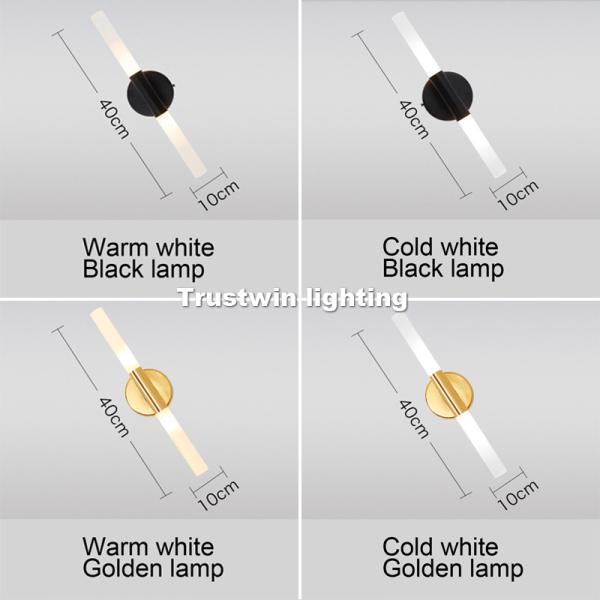 Modern metal tube pipe up down LED wall lamp light sconce Bedroom foyer washroom living room toilet wall ight (WH-OR-09）