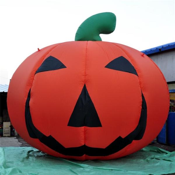 Outdoor Parade Inflatable Helium Pumpkin Balloon For Halloween Inflatable Festival Flying Balloon