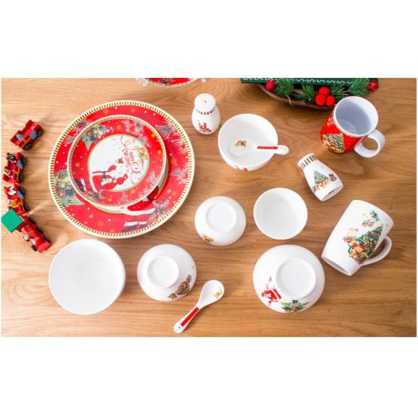 Christmas Colored Porcelain Dinnerware Cartoon Party Gift Box