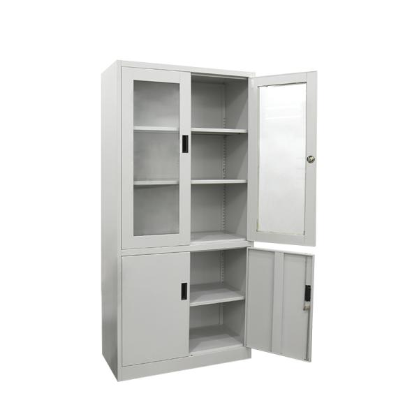 Iron Cupboard 2 Door Metal File Cabinet Acid washed Surface