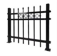 Venda quente novo design preto revestido aço galvanizado tubular cerca de aço de 8 pés para jardim