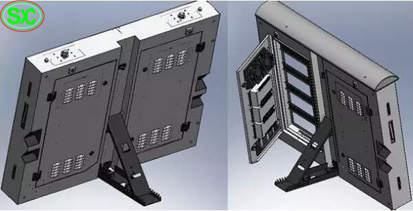 Шкаф дисплея 960x960mm футбольного поля периферийный   Видео- прокат приведенный водоустойчивое IP65 SMD 1R1G1B экрана