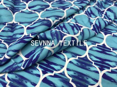 Tela de nylon impressa do Spandex da rede de pesca de Aquafil para a luz Weigt do Activewear