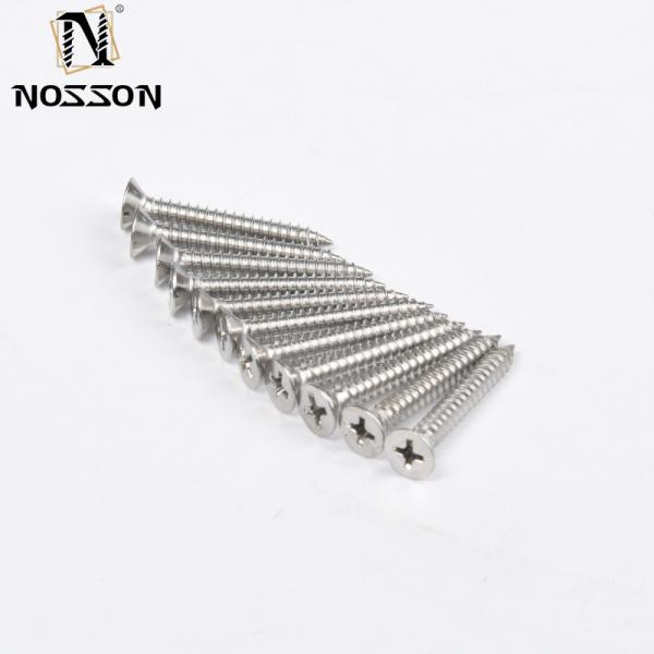 Self Tapping CSK Flat Head Chipboard Wood Screw 304 316 Stainless Steel for Plastic Metal in INCH Measurement System