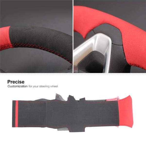 Mewant vegan suede steering wheel cover for Holden Commodore Astra Calais 2018-2020 popular auto interior accessories
