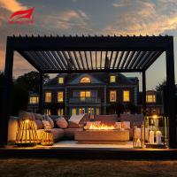 Pergola en aluminium motorisée extérieure de 3X3 3x4 3x5 avec les abat-jour gris de rouleau