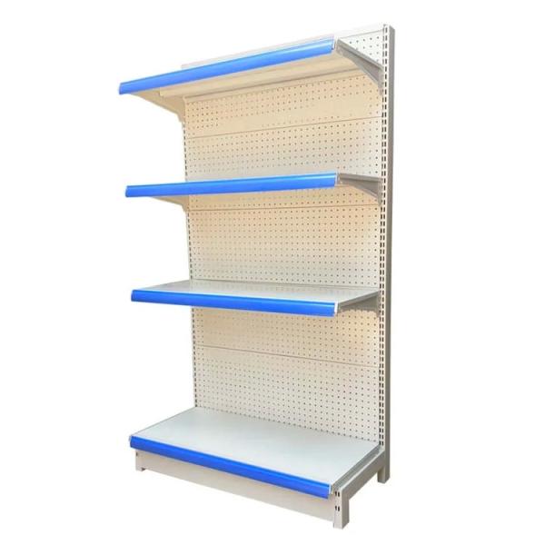 Factory Customized Color Size Logo white wall shelves gandola shelves light duty pharmacy medical store shelf