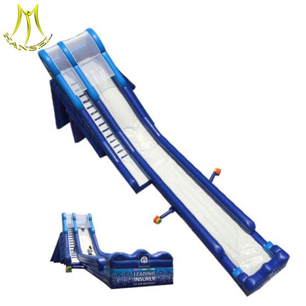 Hansel gaint outside inflatable amusement park kids amusement toys inflatable water slide factory