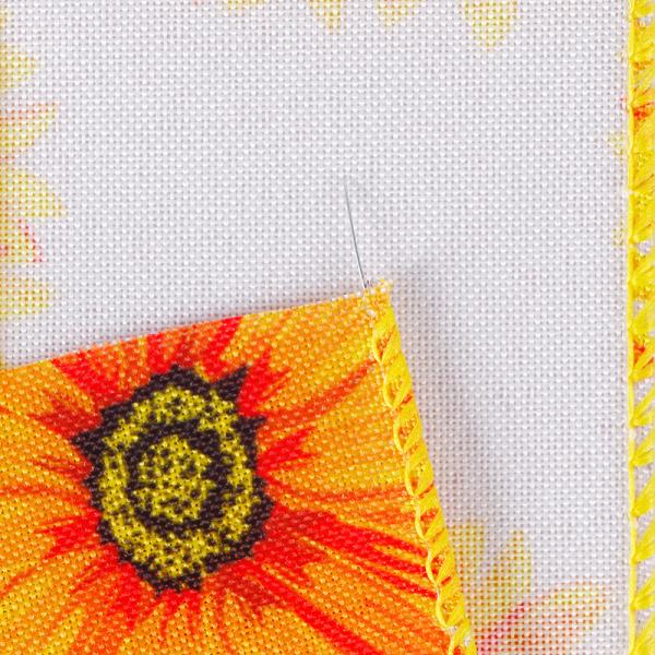 High Tenacity Summer Wired Burlap Ribbon Yellow Sunflower Ribbons for MSD 2.5 Inches