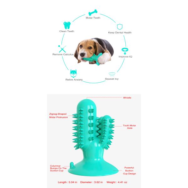 TPR Interactive Pet Toys Toothbrush Molar Puppy Teeth Cleaning Toy 125g ODM