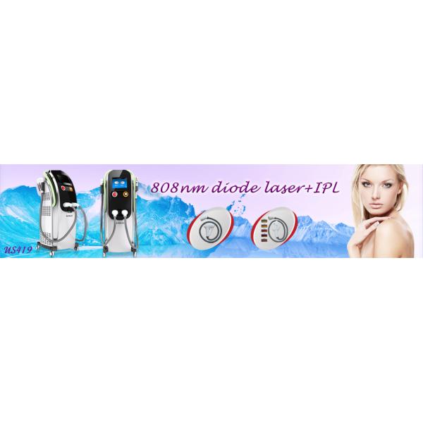 2 In 1 808nm IPL Diode Laser Hair Removal Machine , Multifunction Beauty Equipment